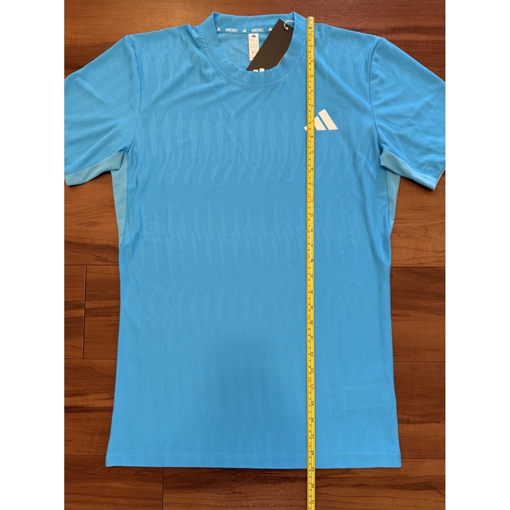 adidas Tennis Climacool+ AIRCHILL FreeLift Tee Sports Top Slim Fit Men's Small S - Picture 7 of 10